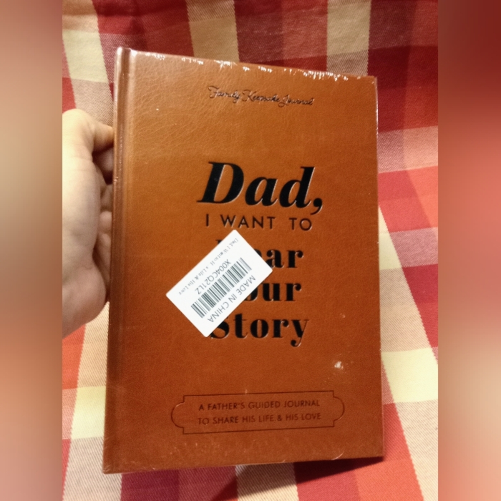 Brown Leather Journal - Dad, I Want to Hear Your Story. New In Package